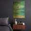 «Great Blue Heron 2» par Jean Plout, art mural en métal doré, 16 po x 24 po-132265943