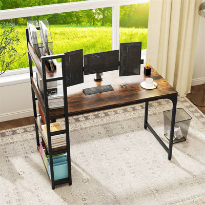 Metal Base Computer Desk