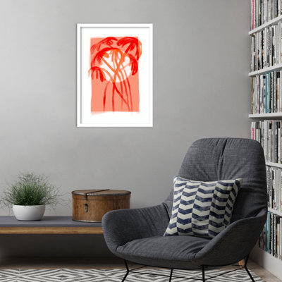 Galya "Palms at Sunset" Print by Treechild