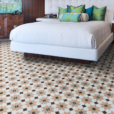 Ahfir 8" x 8" Cement Singular Wall & Floor Tile