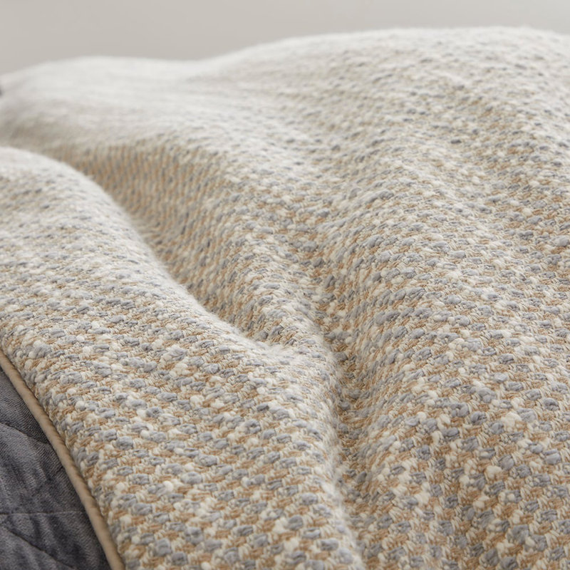 Housse de couette Renzo, calcaire, grand, Brun clair/crème, Queen Duvet Cover