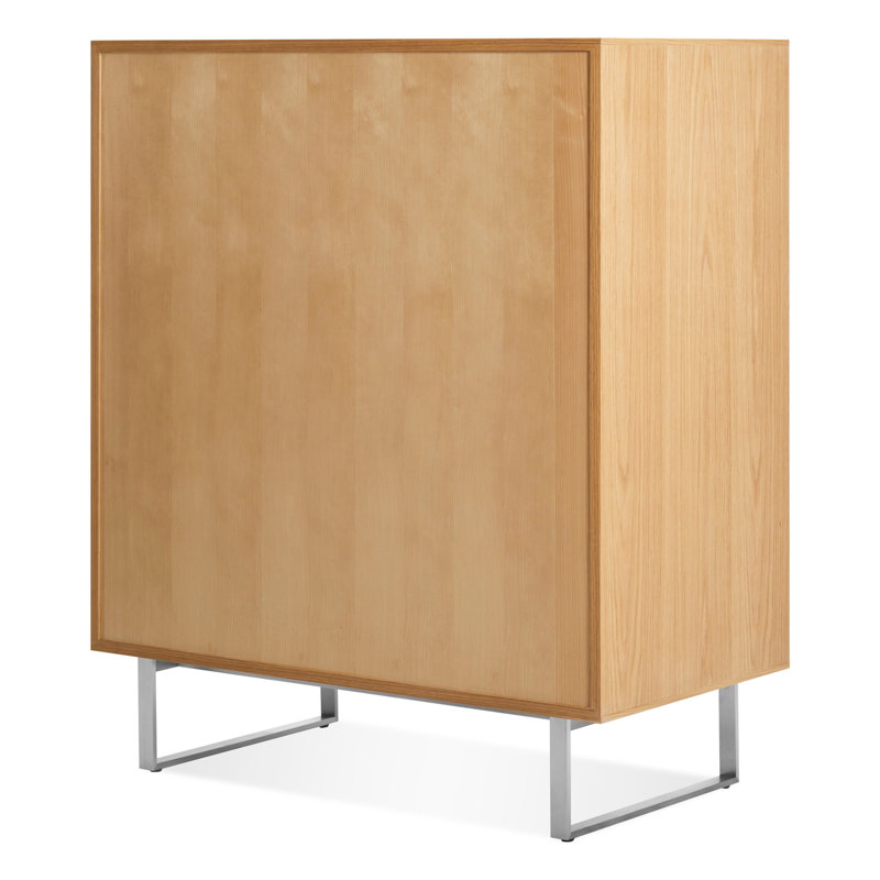 Series 11 5 - Drawer Dresser, Stainless Steel/White Oak
