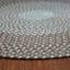 Tapis intérieur / extérieur rond gris en polypropylène tissé à la machine Cape Eden-95762852