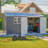 12x10 Ft Grey With Floor Frame