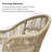 Corrigan Studio Outdoor Rattan Bar Height Stools Set Of 2 Modern Patio Aluminum Wicker Barstools With Wraparound Armrest Back For Kitchen Garden Indoor-550251311