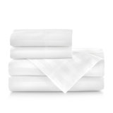 Ensemble de draps 100% satin de coton 400 rayures Soprano