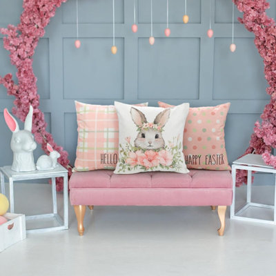 Housse de coussin réversible en lin 