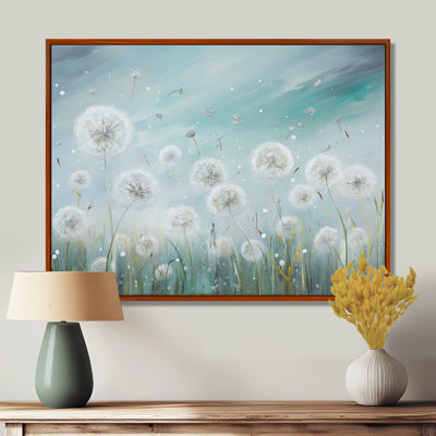«Dandelion Field Breeze III», art mural sur toile Flower Field