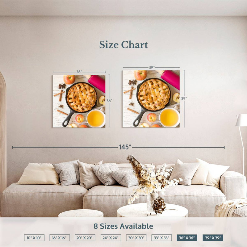 Yarlin Apple Pie, 39" H x 39" W