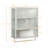 Modern Wall-Mounted Glass Door Bathroom & Kitchen Storage Cabinet with Towel Bar