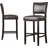 Tewksbury Upholstered Counter Stool with Solid Wood Frame-982278404
