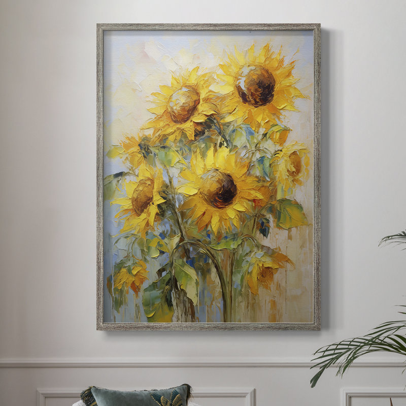 Reproduction encadrée FLORAL Series CDXLVI - bois massif, H 11 po x l 9 po