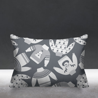 Outdoor Reversible Throw Pillow