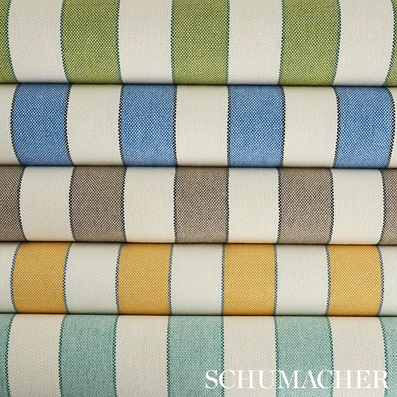 Blumont Stripe Indoor/Outdoor Fabric, Yellow