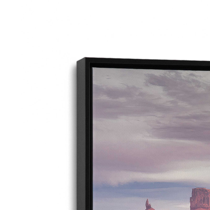 «Out West» par Martin Podt, reproduction d'art, 12 W x 18 H, Framed Canvas, Black
