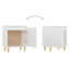 Spalding Bed Cabinet with Solid Wood Legs 40x30x50 cm-850094483