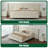 Upholstered Platform Bed With Oversized Headboard, Covered in Premium Velvet Fabric-538492325-538492347