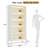 Tall Bookcase with Adjustable LED Lighting and Heavy Duty Storage-129159012
