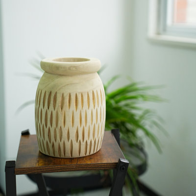 Gudelia Wood Table Vase