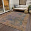 Tapis bleu marine Xhevrie intérieur / extérieur lavable à la machine-2118322465