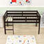 Lit mezzanine simple en bois-657631526