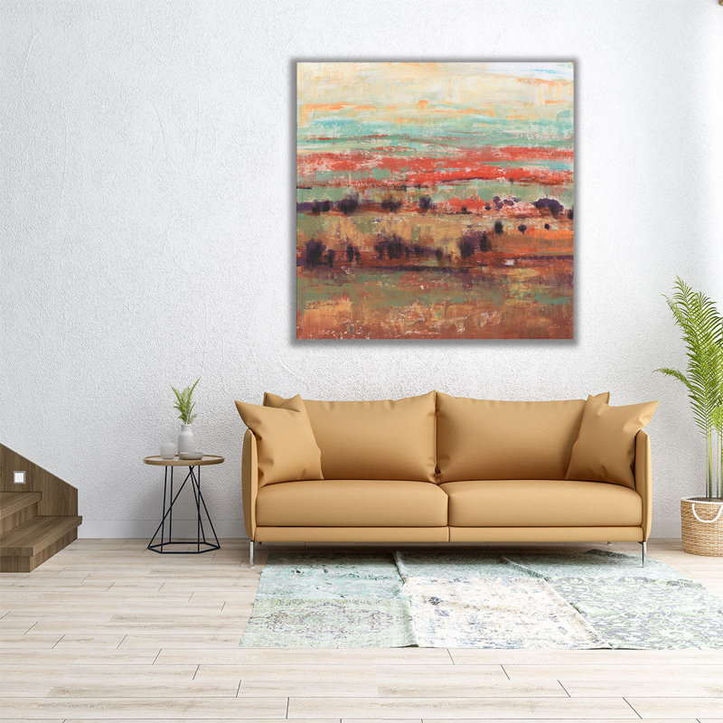 «Divided Landscape I», reproduction d'art sur toile, H 16 po x l 16 po