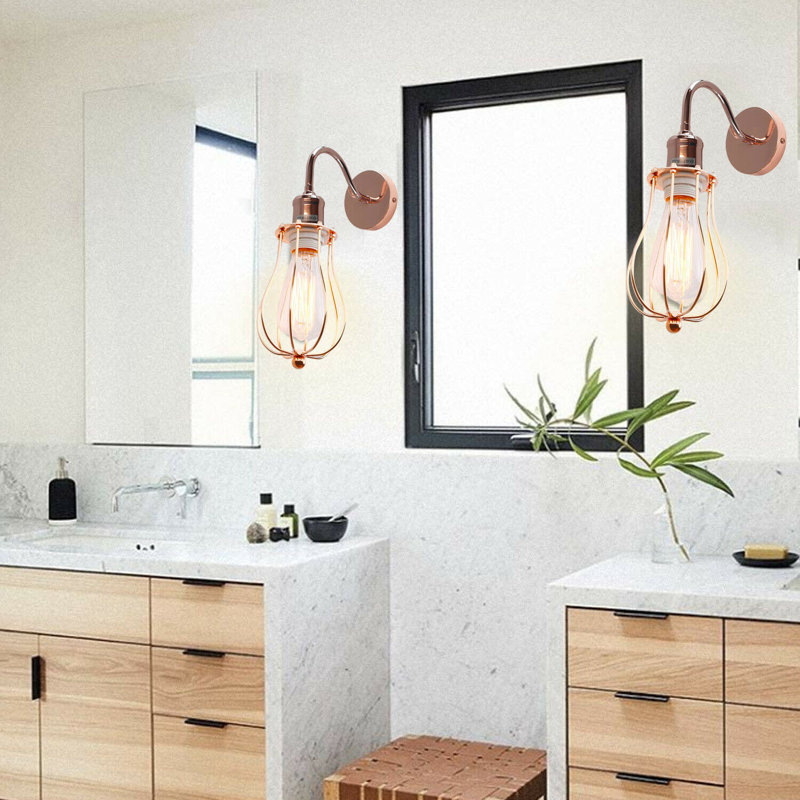 Monett Wall Sconce, Rose Gold, Rose Gold