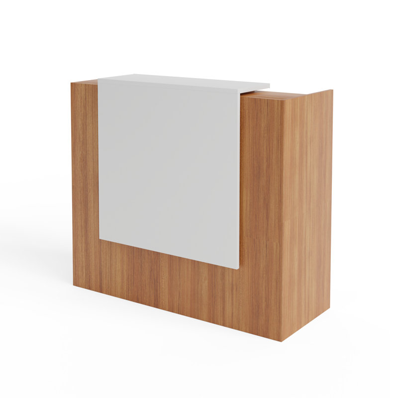 ICON 53" Modern Laminate Reception Desk, Multifunctional Modern Transaction Counter Top
