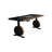Black+Brownness Rectangular Manufactured Wood+Barenia+Steel desk-798072321