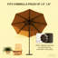 Base de support de parasol pratique en métal avec patins réglables, support de parasol de patio robuste, base de parasol carrée-131094285