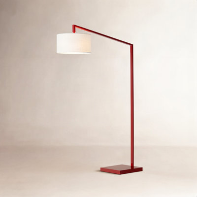 Stretch 75" Linen Floor Lamp