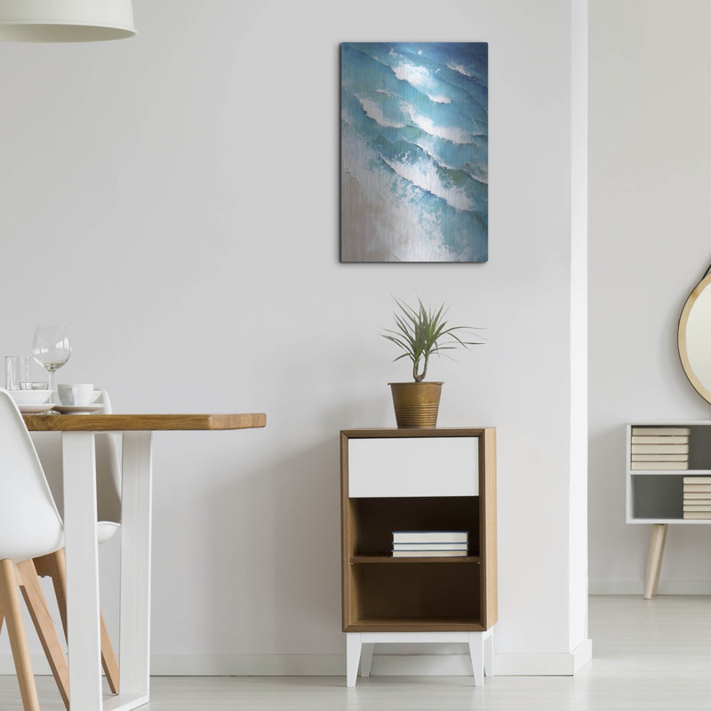"Plage indigo 2" par Petals Prints Design, H 24 po x l 16 po