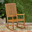 Chaise berçante moderne et confortable, chaise berçante en bois