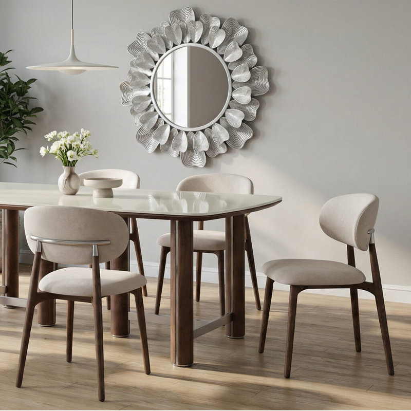 Metal Base Dining Table