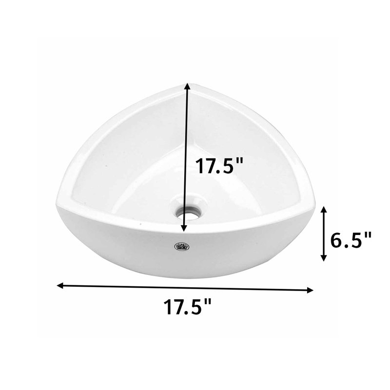 Lavabo de salle de bain pour bateau spécialité en porcelaine vitreuse