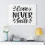 Lover Never Fails - Wrapped Canvas Print-98265954