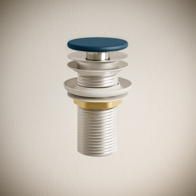 Lisse Concrete Bathroom Sink Non-Overflow Pop Up Drain 