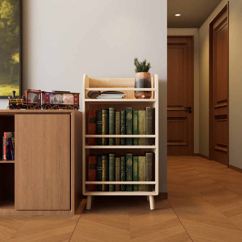Bibliothèque à 3 niveaux Albert avec cadre en bois de pin