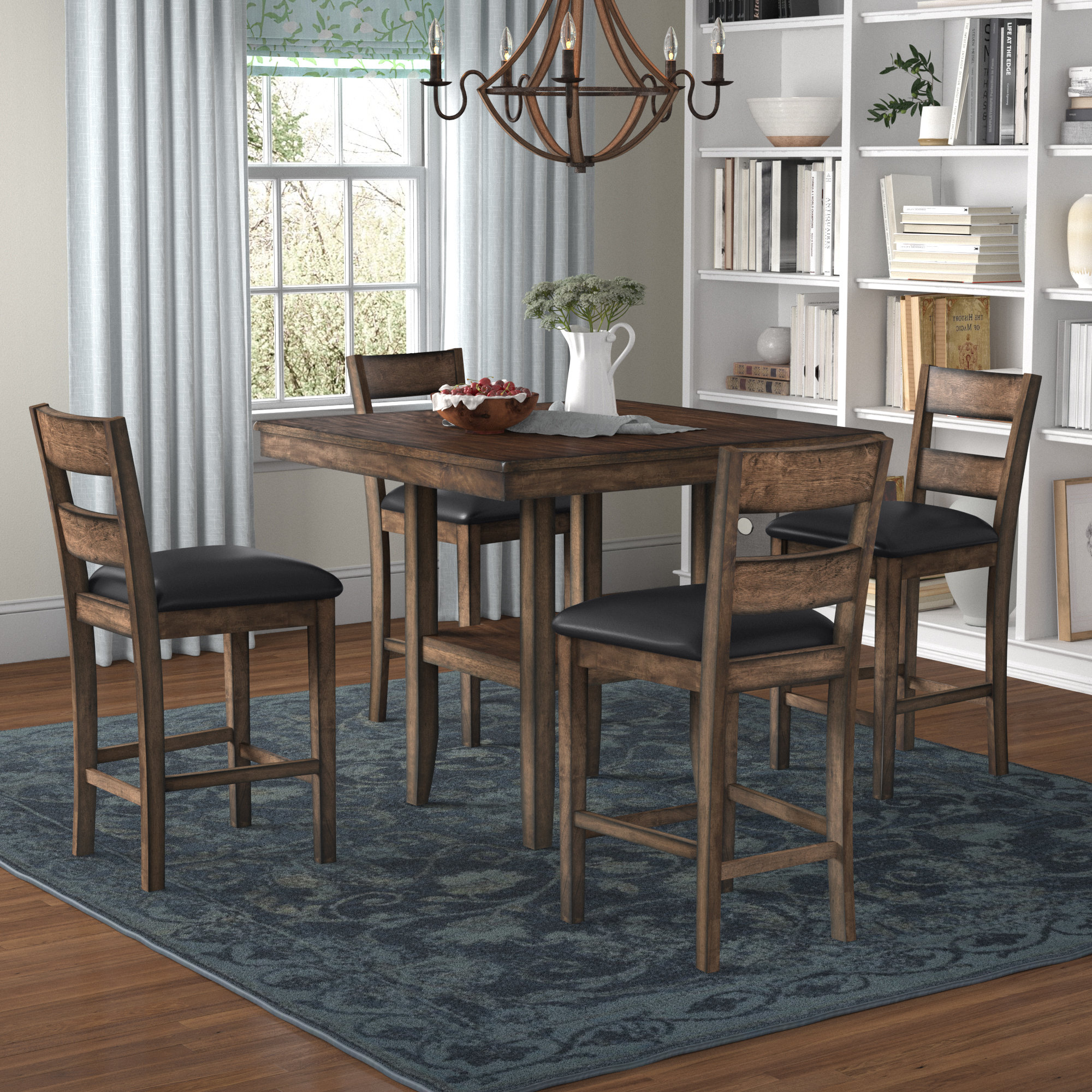 Royard counter height discount dining room table set