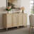 Boho - Rattan Sideboard With Adjustable Shelves-965390270