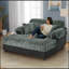 Chaise longue avec deux coussins décoratifs-133397360
