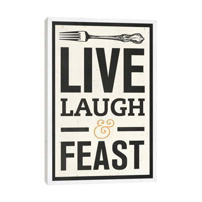 Live Laugh - Print on Canvas