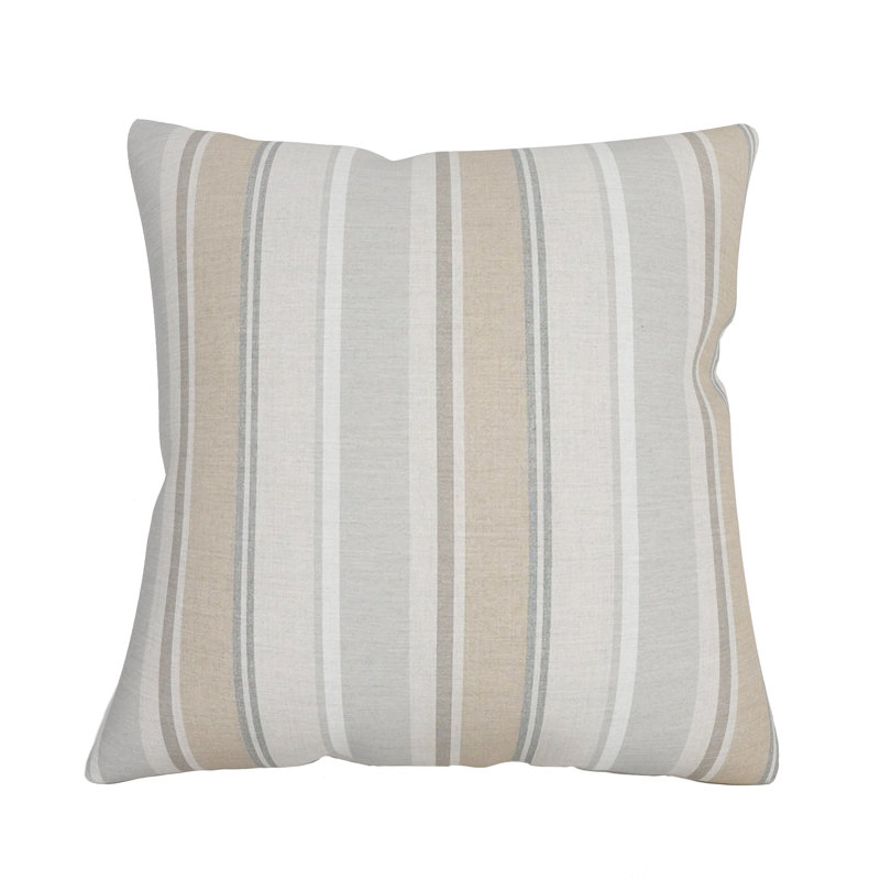 Coussin décoratif intérieur / extérieur Sunbrella®, Gris / argent / blanc / brun clair