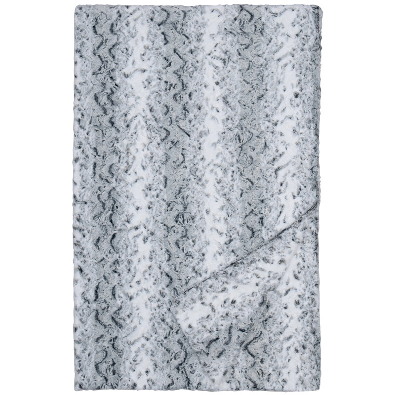 Wooded River Snow Owl - Throw - 54/60x72, Plush Wildlife Blanket for Cabin Sofa and Guest Bed