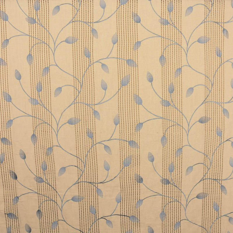 Allure Floral Foliage Fabric, Denim