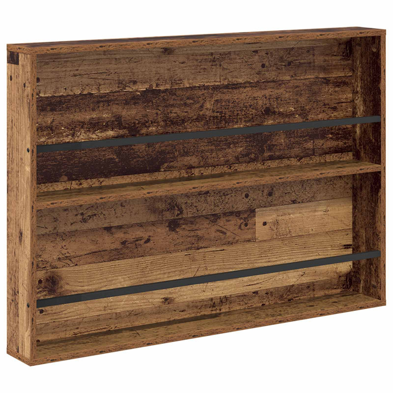 Wood Magazine Rack, Dark Brown