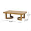 Ensemble de causeuse et table basse d'extérieur en bois d'acacia avec coussins