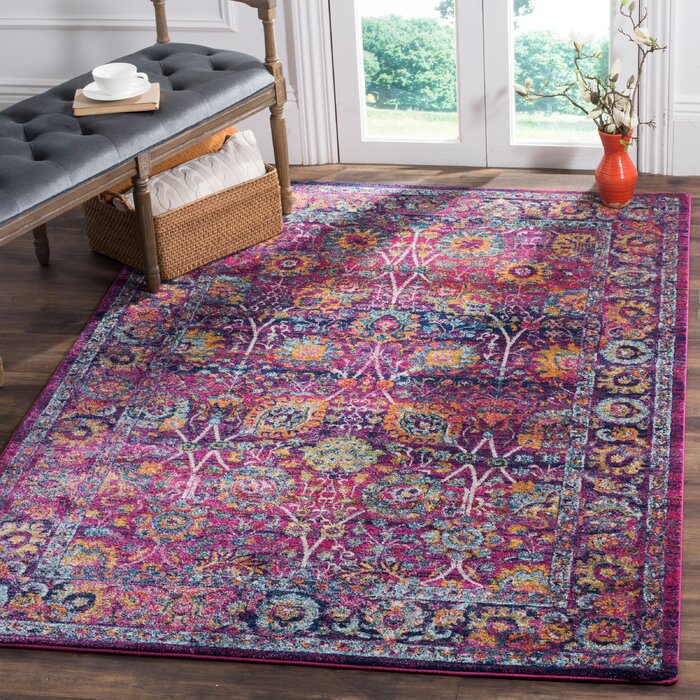 Bungalow Rose Peru Fuchsia   Multi Rug & Reviews 