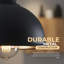Aryka 10cm H Metal Curvy Lamp Shade ( Uno ) in Black Inner Gold