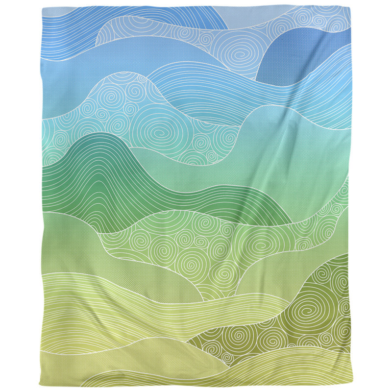 Housse de couette Katelyn Elizabeth, Polyester brossé, Housse de couette simple TG, Jaune/bleu